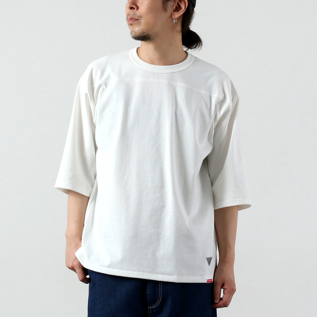 HEALTHKNIT(ヘルスニット)×RAG 別注 フットボールTシャツ オープンエンド ドライジャージ 抗菌 防臭加工