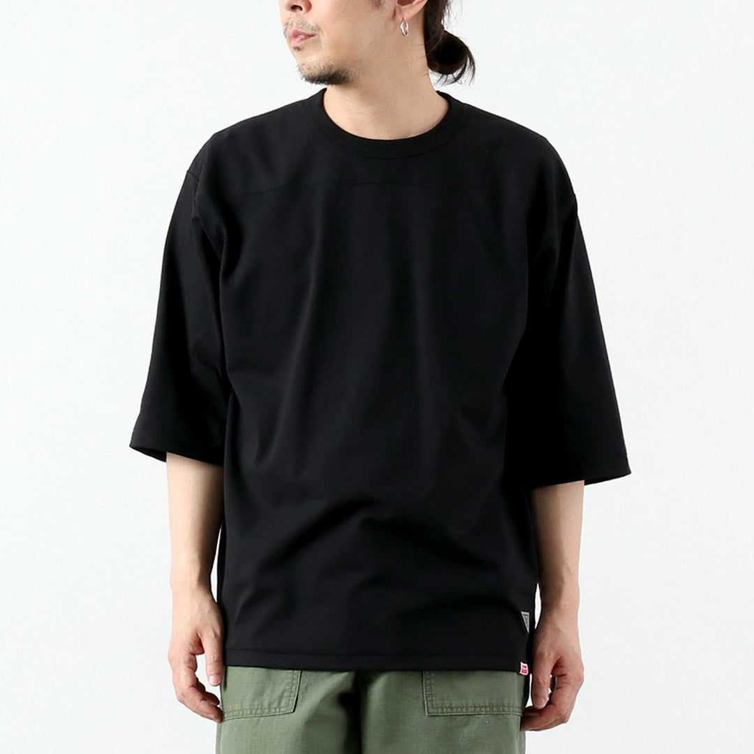 HEALTHKNIT(ヘルスニット)×RAG 別注 フットボールTシャツ オープンエンド ドライジャージ 抗菌 防臭加工