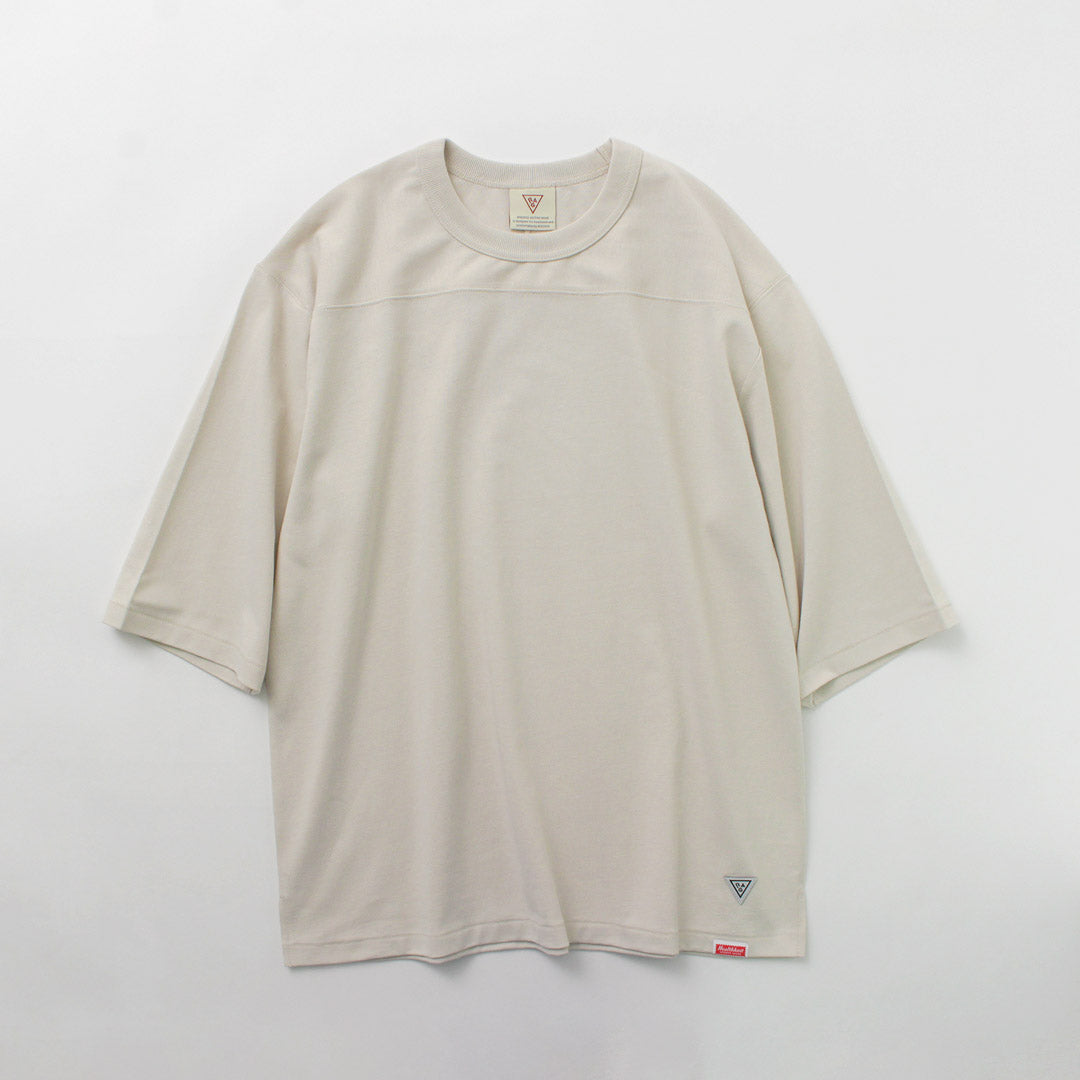 HEALTHKNIT(ヘルスニット)×RAG 別注 フットボールTシャツ オープンエンド ドライジャージ 抗菌 防臭加工