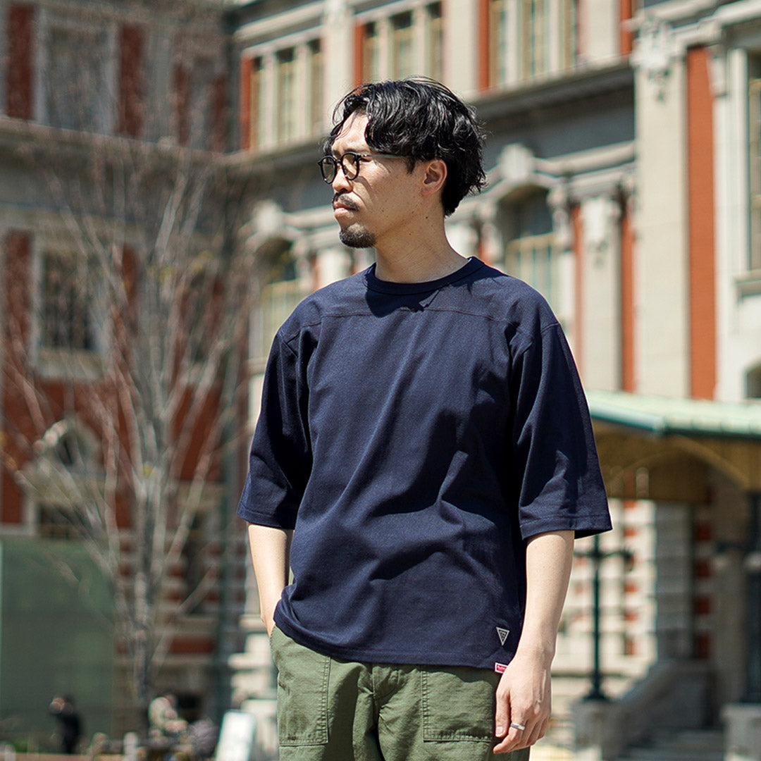 HEALTHKNIT(ヘルスニット)×RAG 別注 フットボールTシャツ オープンエンド ドライジャージ 抗菌 防臭加工