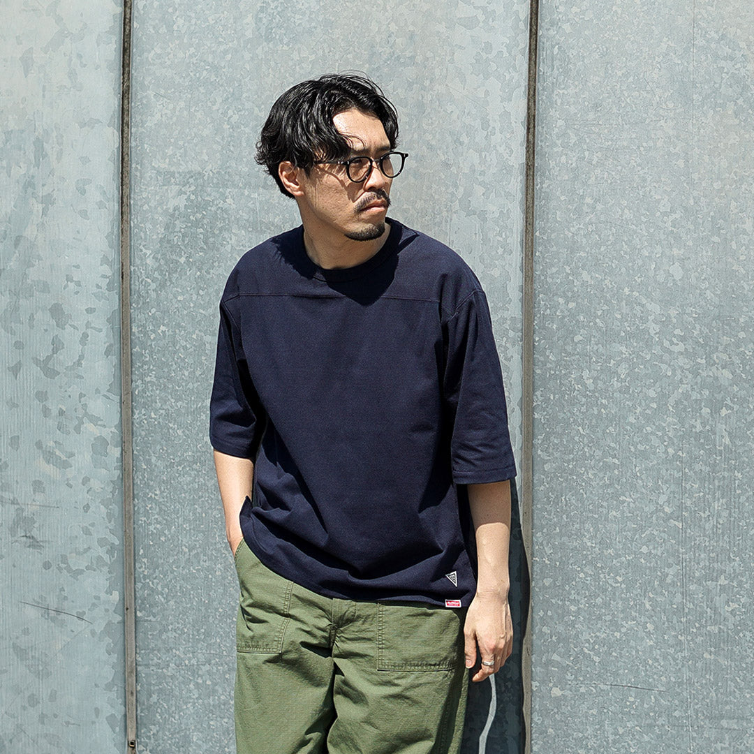 HEALTHKNIT(ヘルスニット)×RAG 別注 フットボールTシャツ オープンエンド ドライジャージ 抗菌 防臭加工