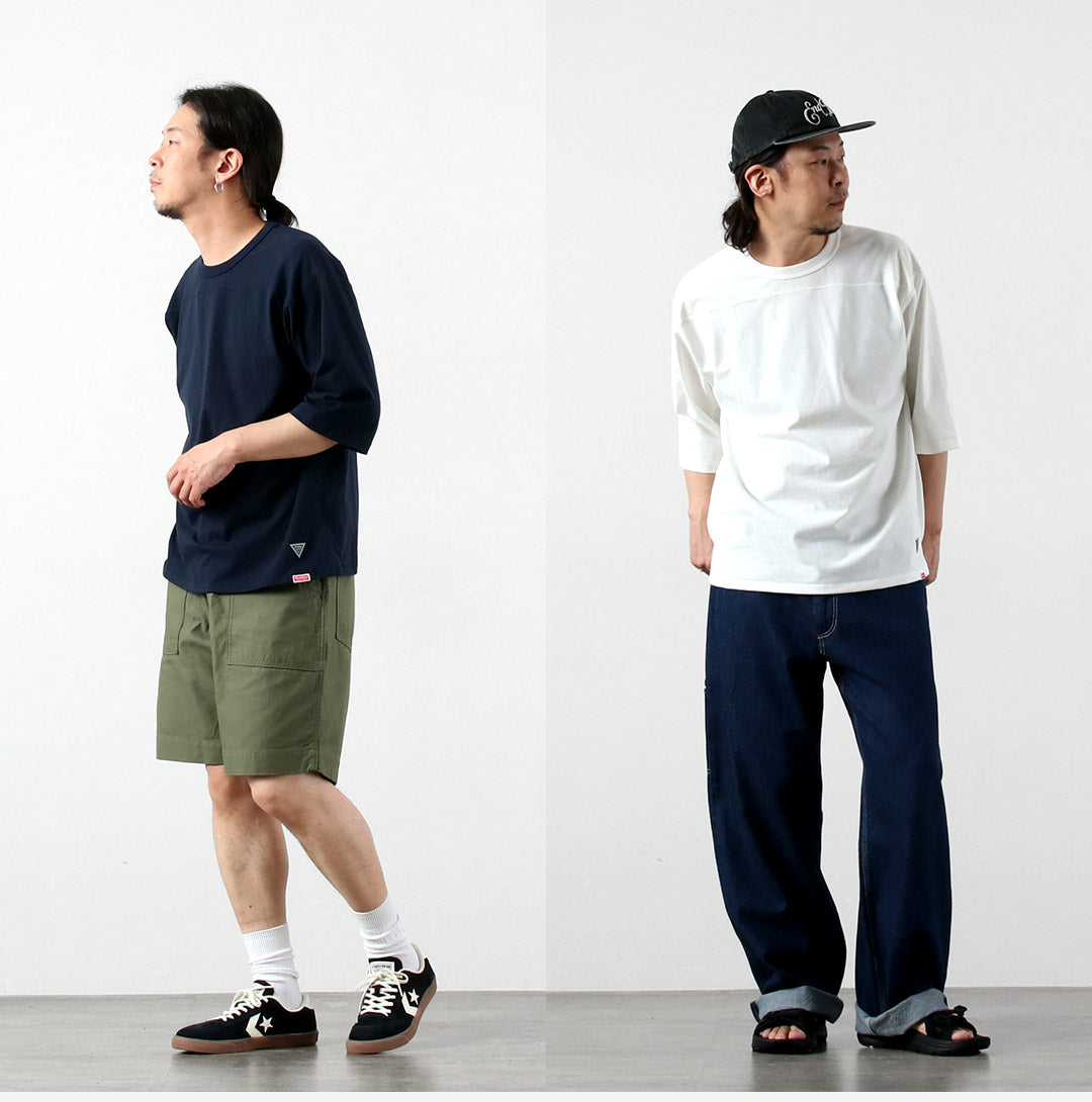HEALTHKNIT(ヘルスニット)×RAG 別注 フットボールTシャツ オープンエンド ドライジャージ 抗菌 防臭加工