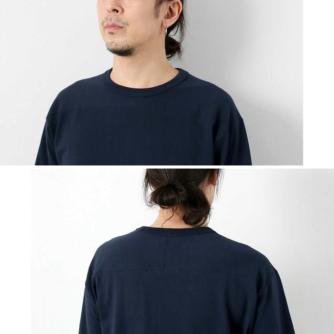 HEALTHKNIT(ヘルスニット)×RAG 別注 フットボールTシャツ オープンエンド ドライジャージ 抗菌 防臭加工