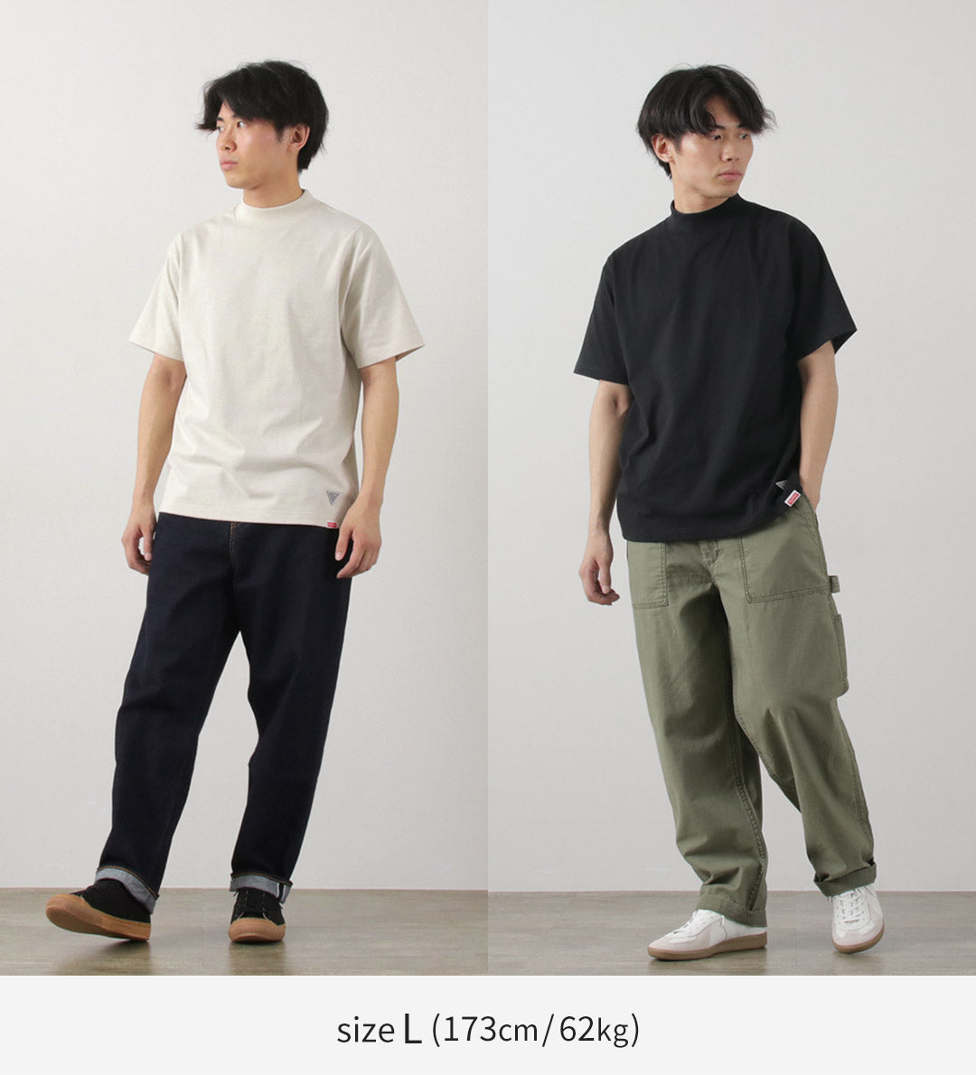 HEALTHKNIT(ヘルスニット)×RAG 別注 モックネックTシャツ オープンエンド ドライジャージ 抗菌 防臭加工