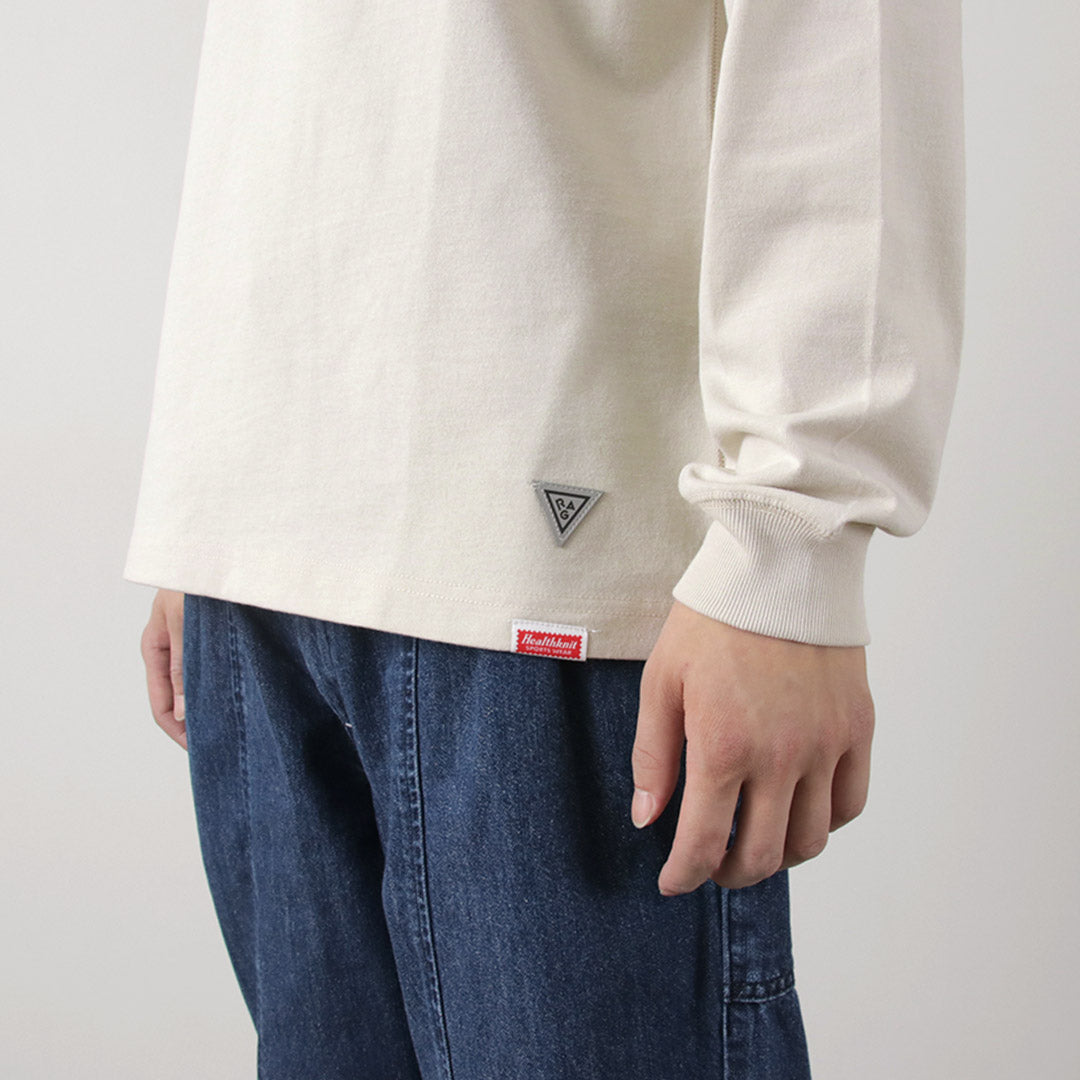 HEALTHKNIT(ヘルスニット)×RAG 別注 フリーダム ロングスリーブ Tシャツ オープンエンド ドライジャージ 抗菌 防臭加工 速乾