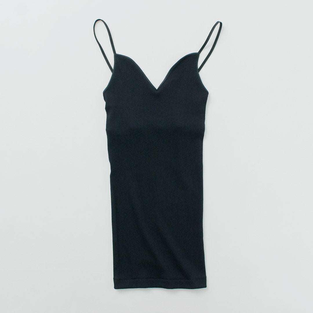 SOUPLE LUZ(スープレルース) コットンシルク ブラパット キャミソール