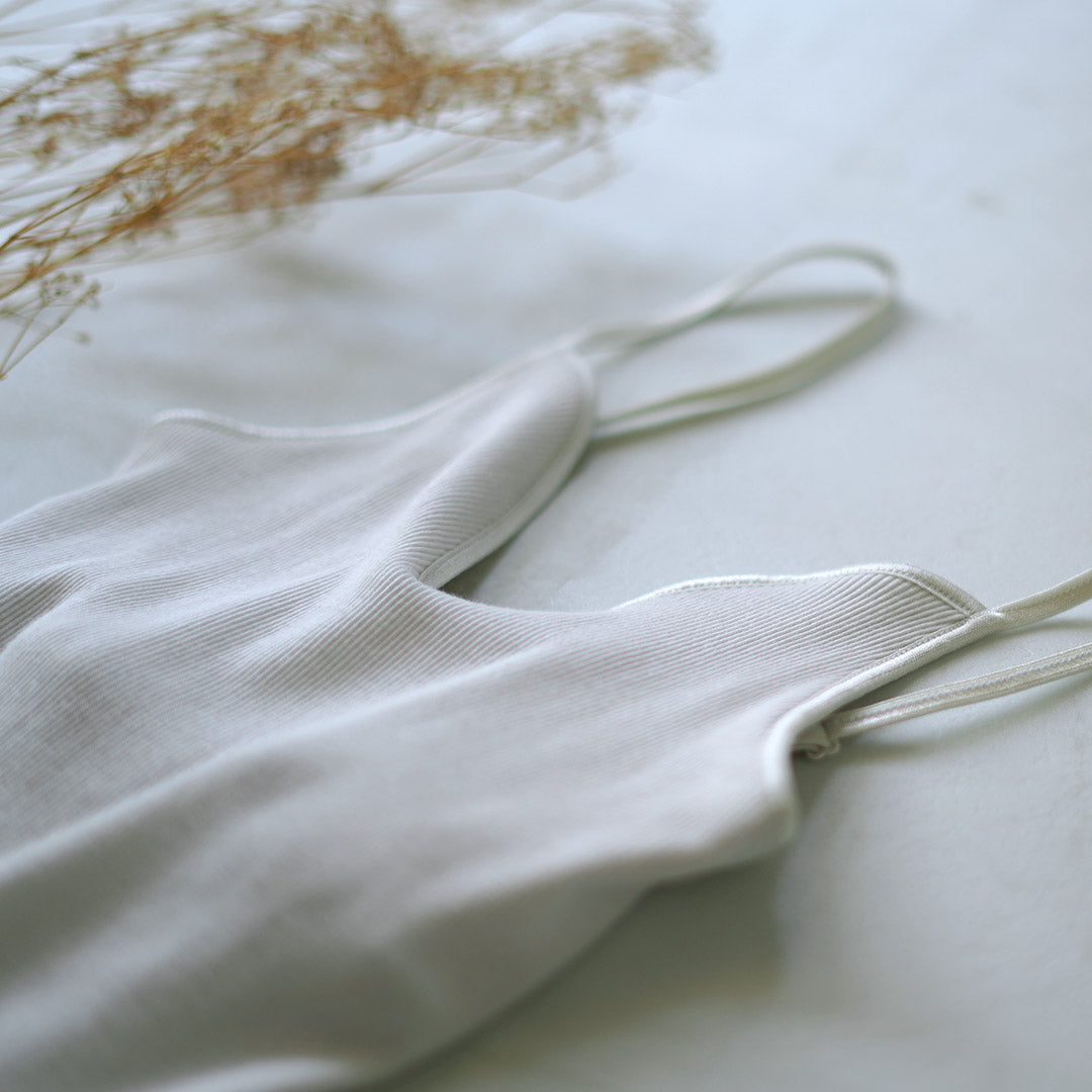 SOUPLE LUZ(スープレルース) コットンシルク ブラパット キャミソール