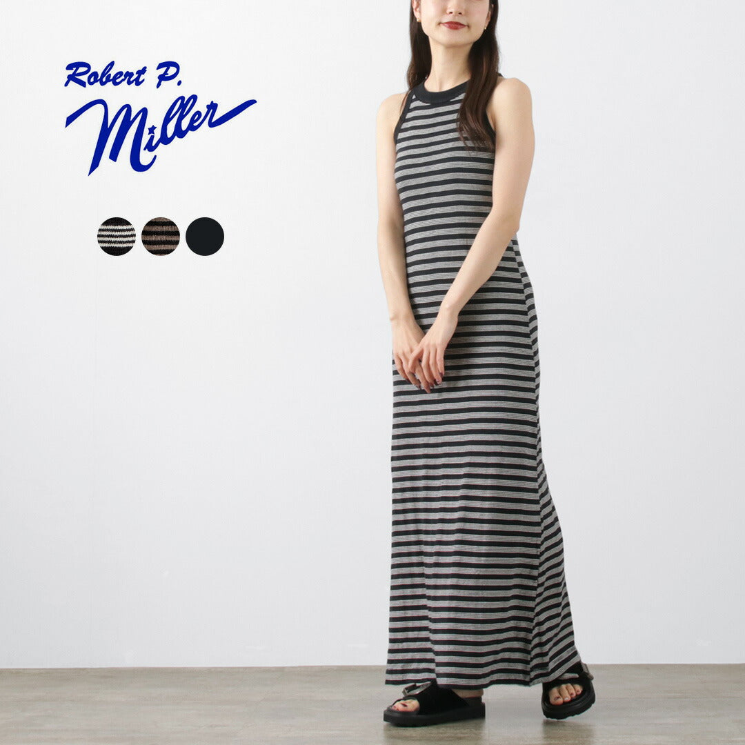 【20%OFF】ROBERT P.MILLER(ロバートピーミラー) パネルリブ アメリカンスリーブ ワンピース