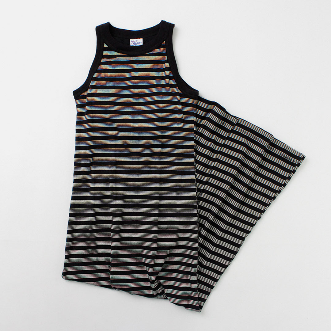 【20%OFF】ROBERT P.MILLER(ロバートピーミラー) パネルリブ アメリカンスリーブ ワンピース