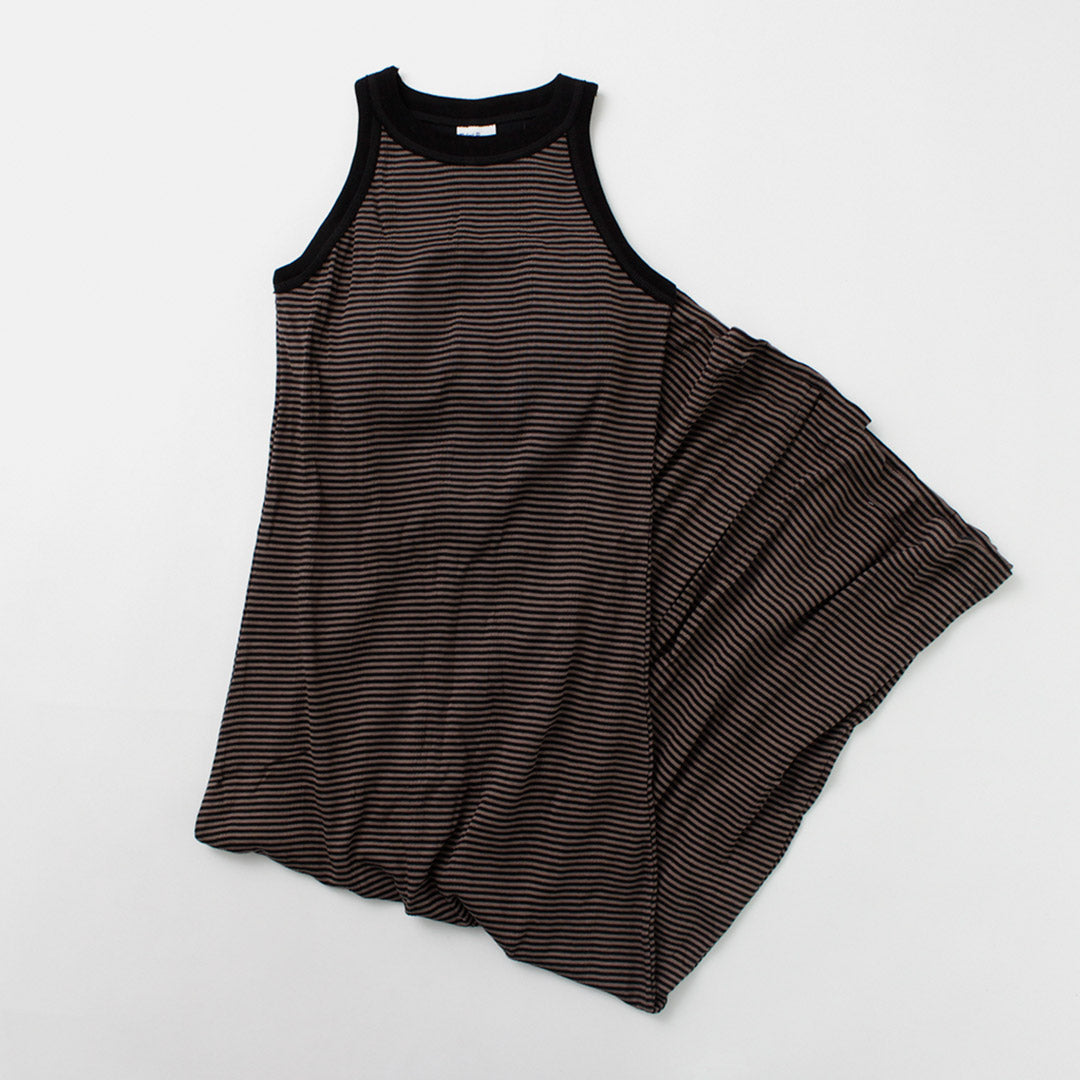 【20%OFF】ROBERT P.MILLER(ロバートピーミラー) パネルリブ アメリカンスリーブ ワンピース