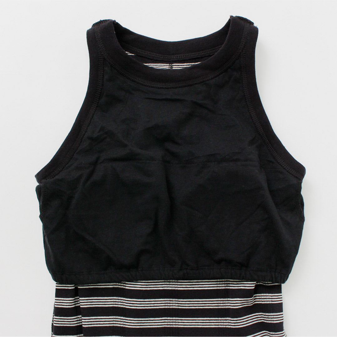 【20%OFF】ROBERT P.MILLER(ロバートピーミラー) パネルリブ アメリカンスリーブ ワンピース