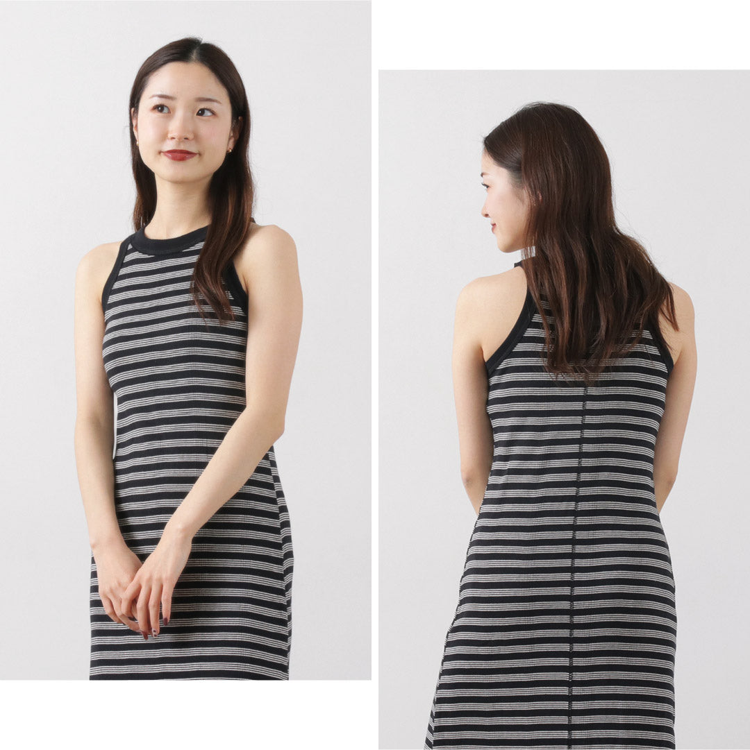 【20%OFF】ROBERT P.MILLER(ロバートピーミラー) パネルリブ アメリカンスリーブ ワンピース