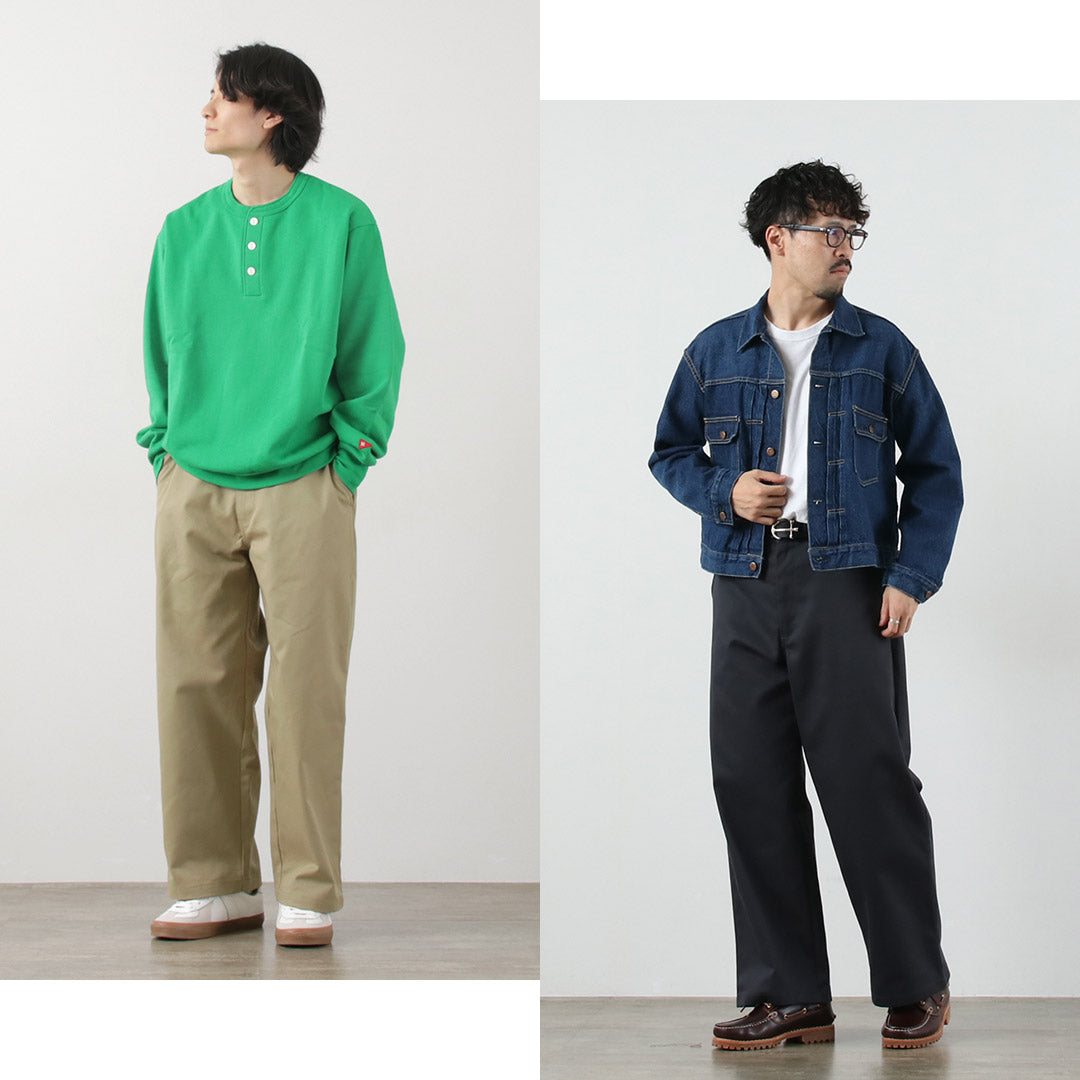 UNIVERSAL OVERALL(ユニバーサルオーバーオール) ヘリテージ T/C ボリューム トラウザー STONE CARVERE