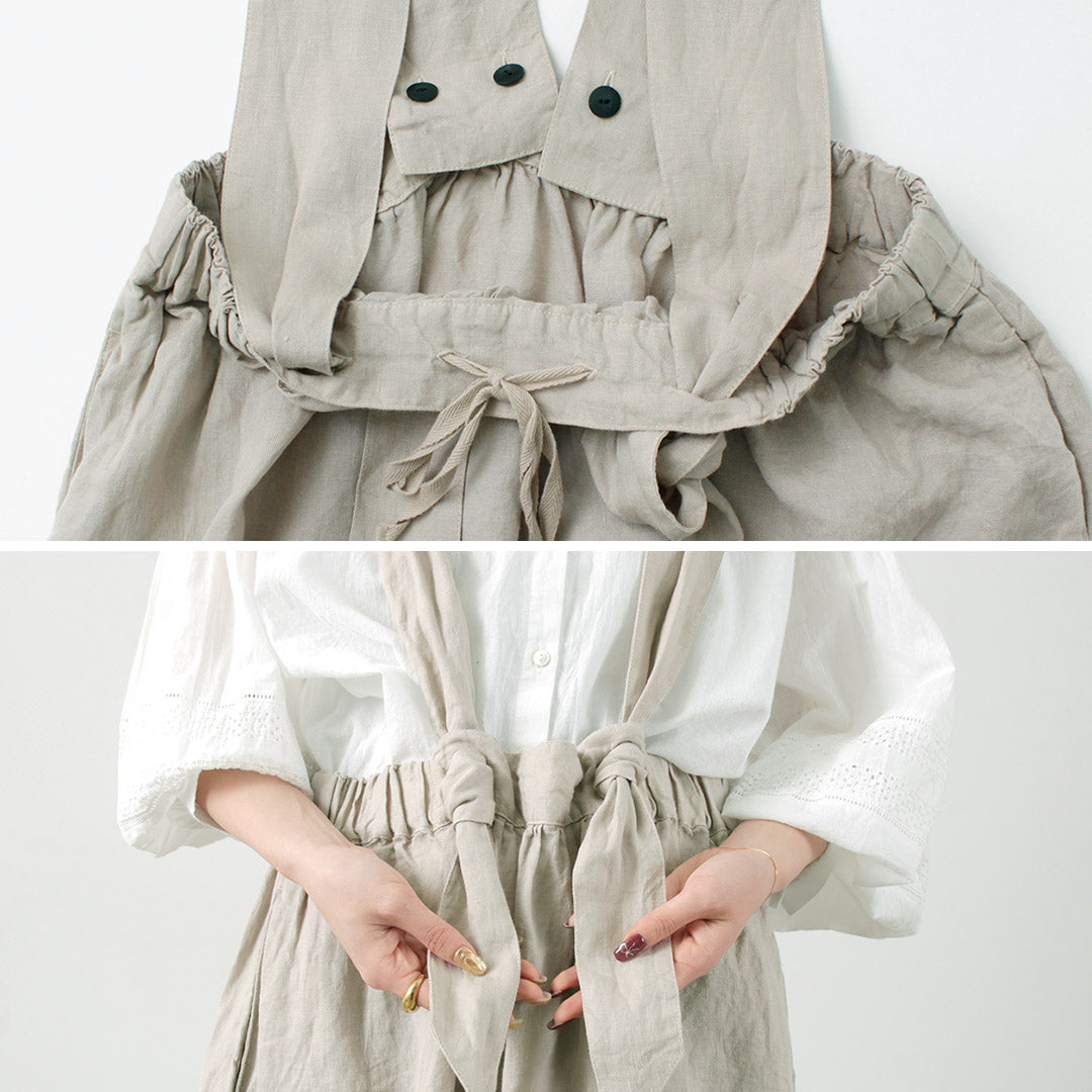 【50%OFF】TUMUGU(ツムグ) ソリトリネン3 マルチWAY 吊りスカート