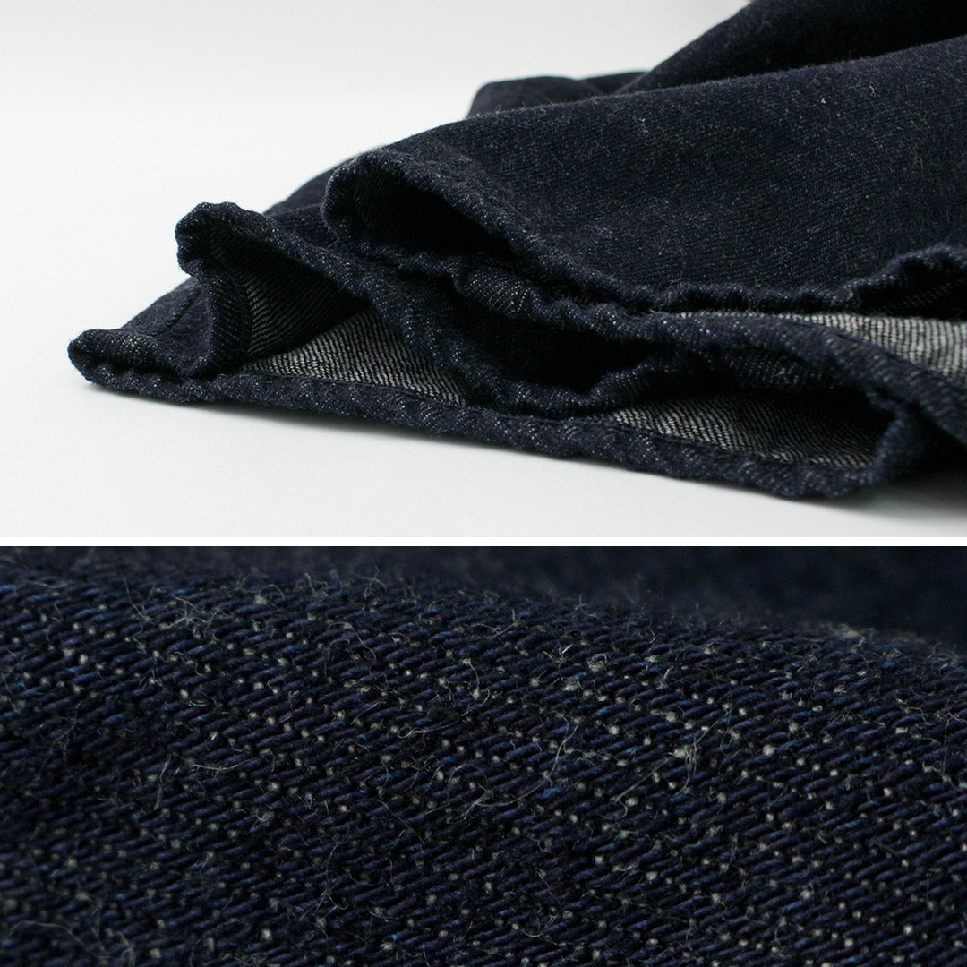 TUMUGU(ツムグ) 9.5oz コットンリネン デニム ティンカーパンツ