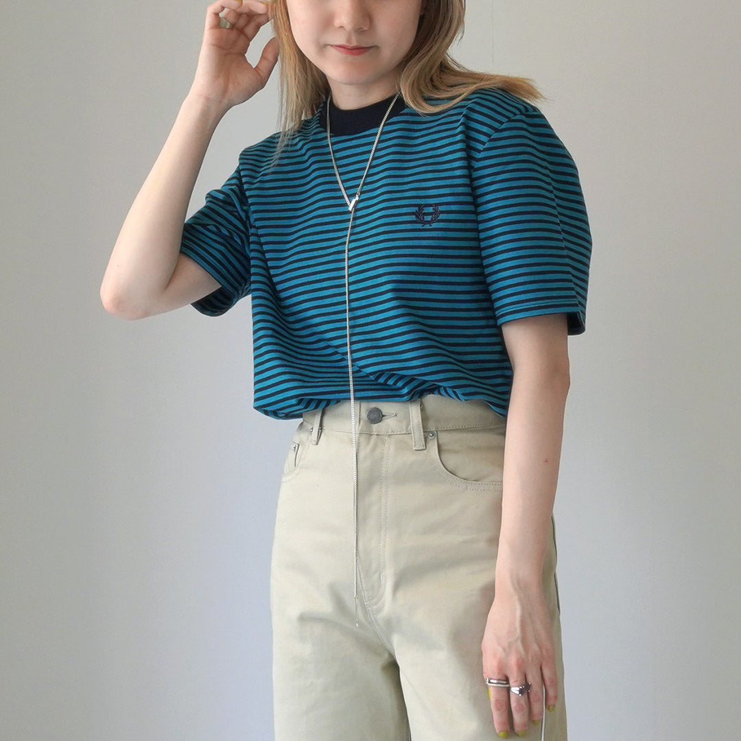 FRED PERRY(フレッドペリー) M6581 ファインストライプ ヘビーウェイト TEE