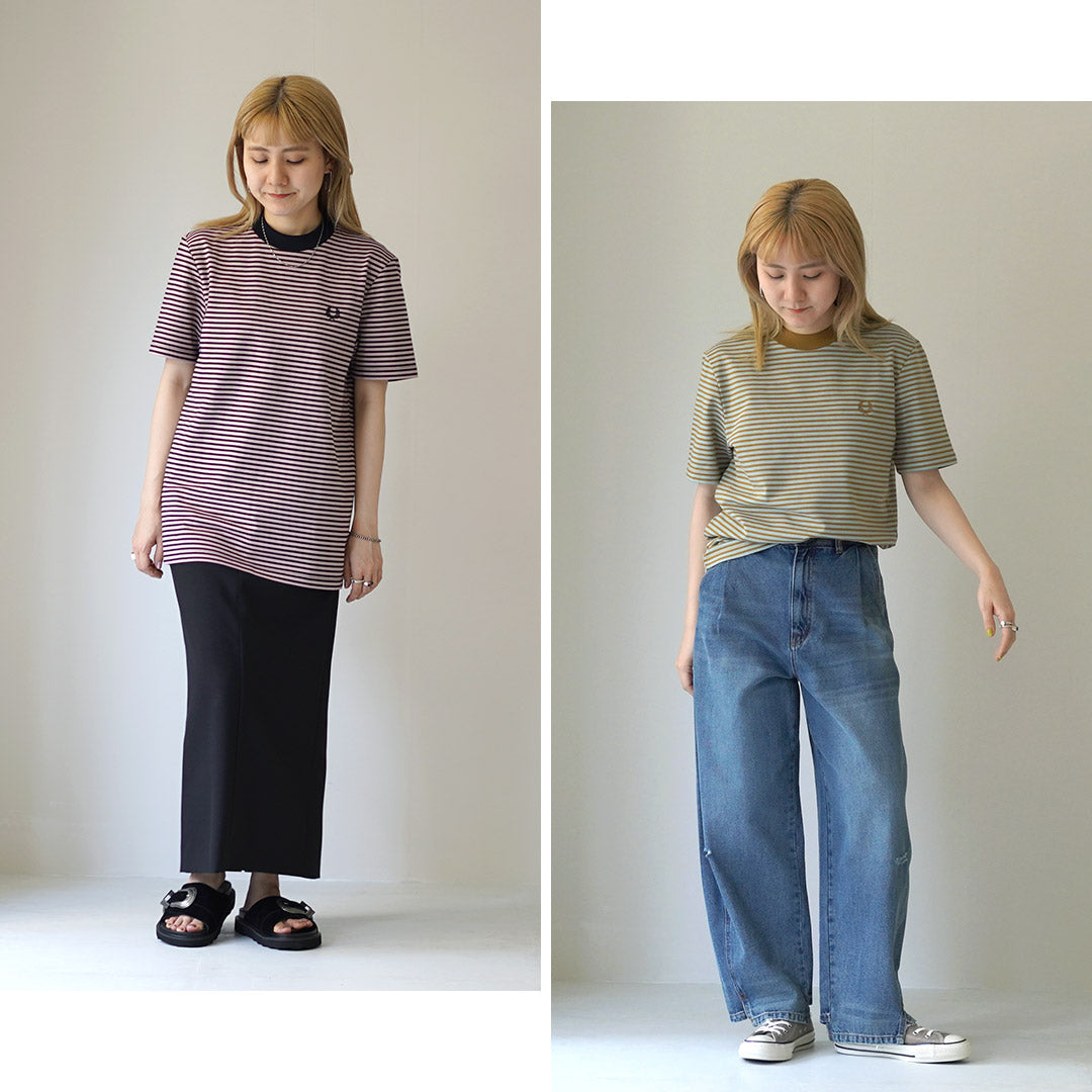 FRED PERRY(フレッドペリー) M6581 ファインストライプ ヘビーウェイト TEE