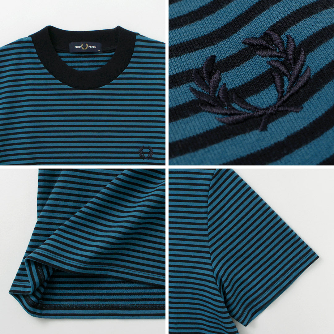 FRED PERRY(フレッドペリー) M6581 ファインストライプ ヘビーウェイト TEE