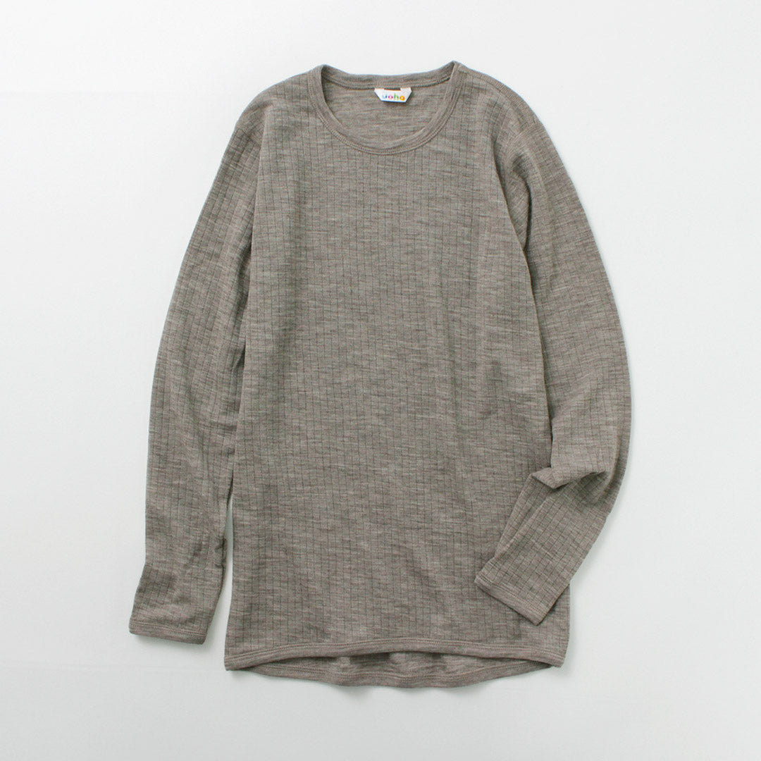 JOHA(ヨハ) メリノウール カットソー KIDS