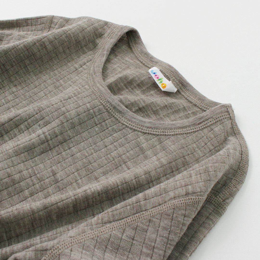 JOHA(ヨハ) メリノウール カットソー KIDS