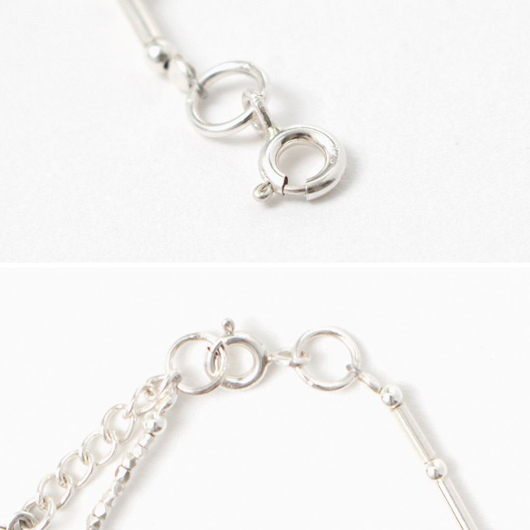 CHALISA T..(チャリッサ・ティー) カレンシルバー ターコイズ ビーズブレスレット シルバー925