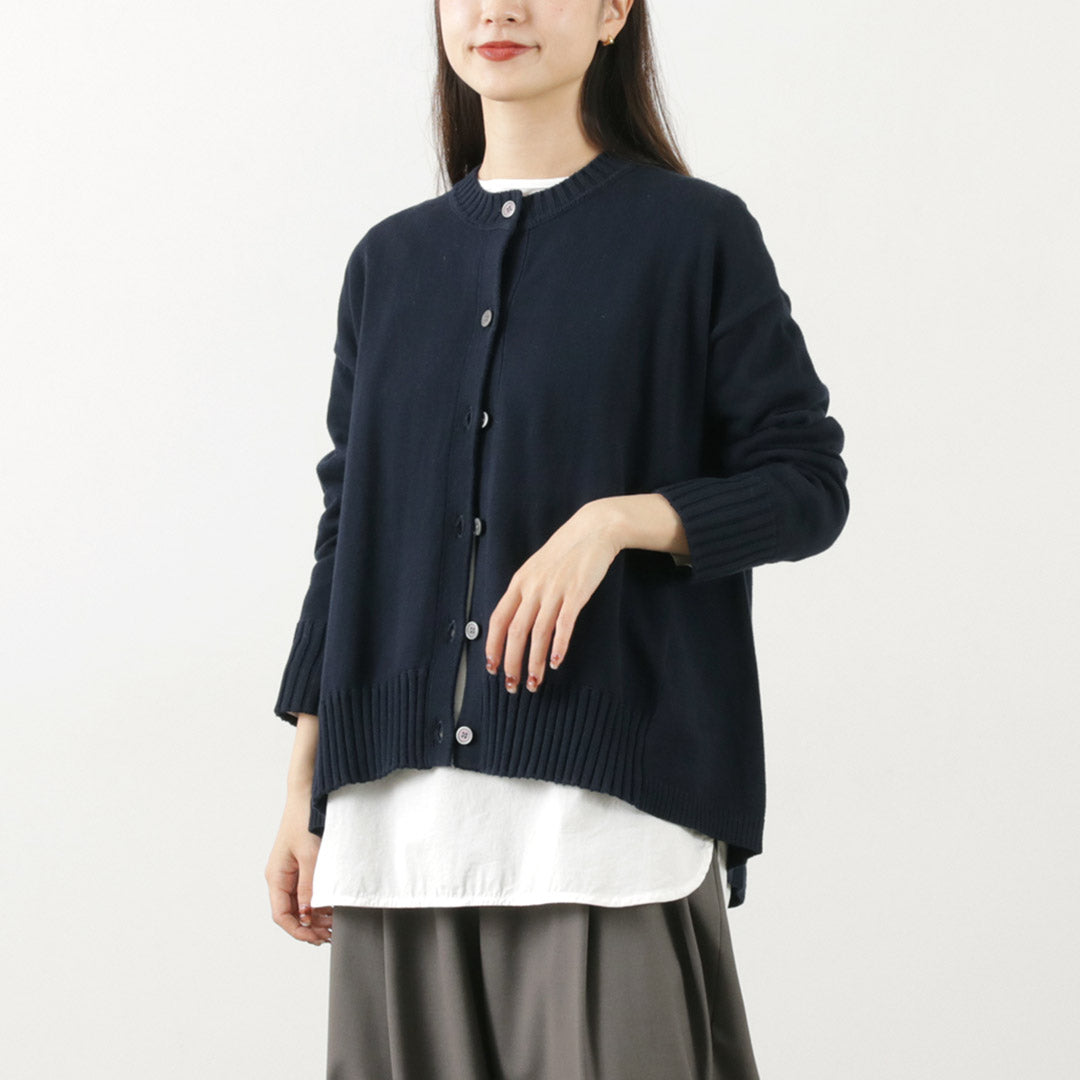 【50%OFF】MAO MADE(マオメイド) やわらか コットン Aライン カーディガン