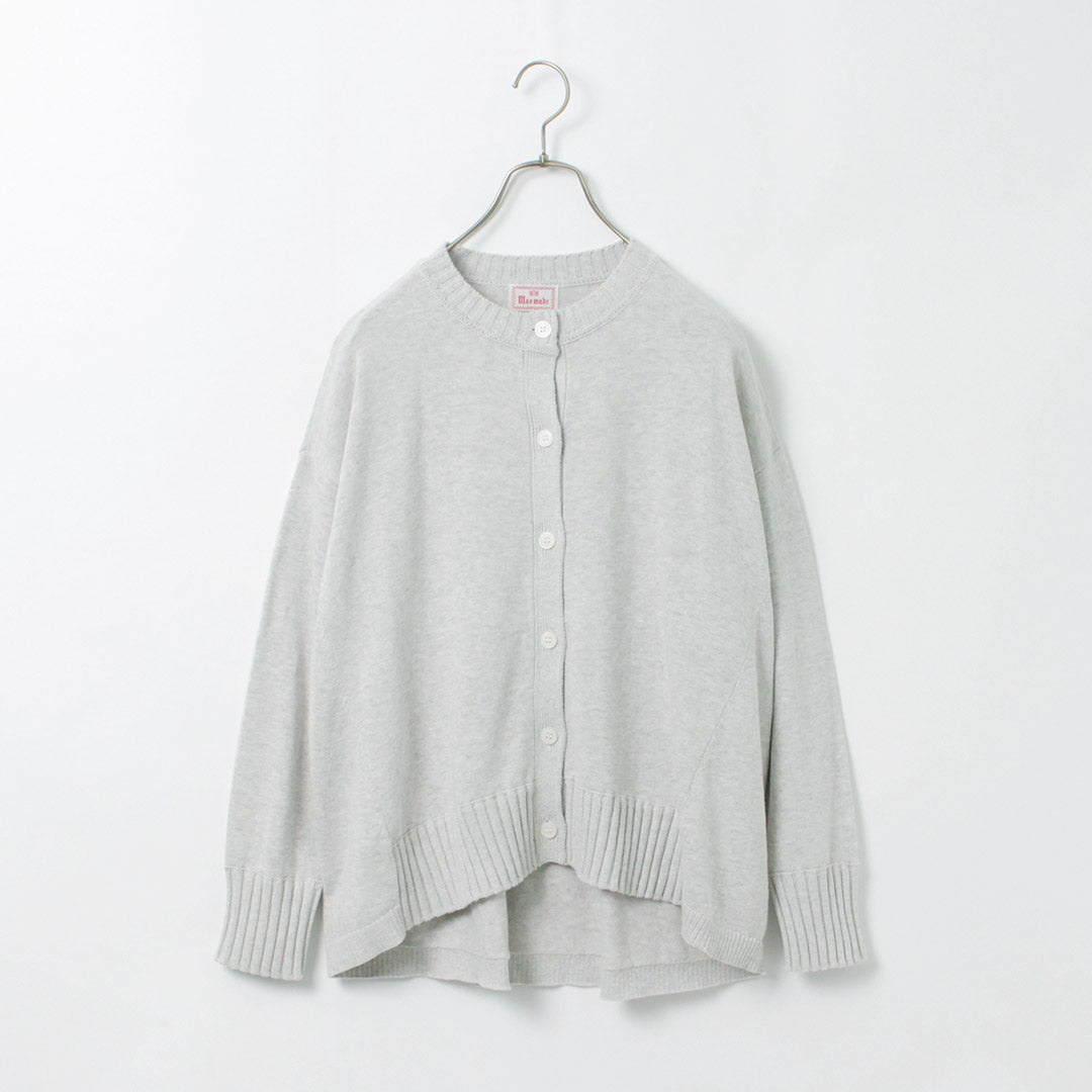 【50%OFF】MAO MADE(マオメイド) やわらか コットン Aライン カーディガン
