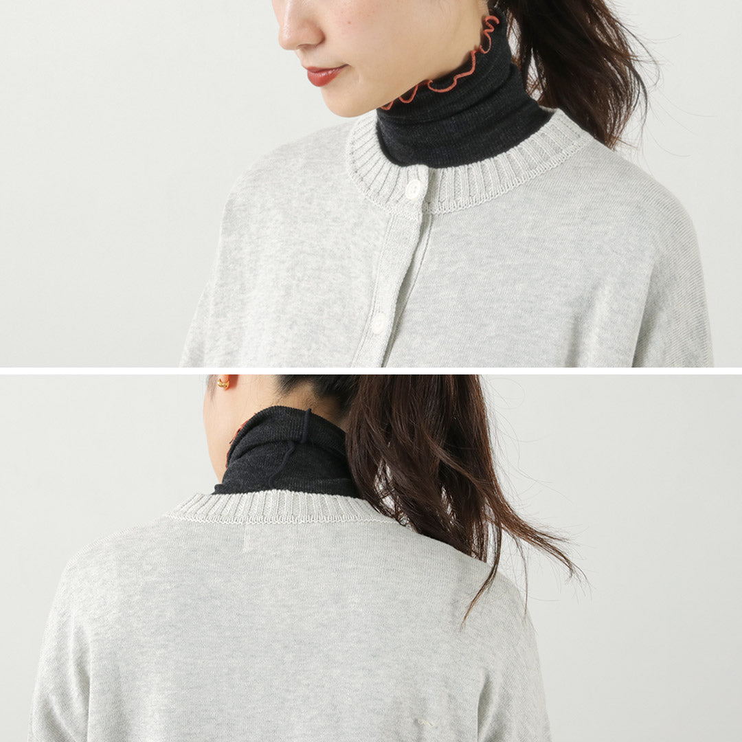 【50%OFF】MAO MADE(マオメイド) やわらか コットン Aライン カーディガン