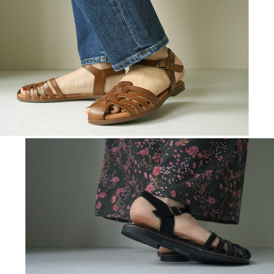 SOIL(ソイル) アンクルストラップ メッシュサンダル