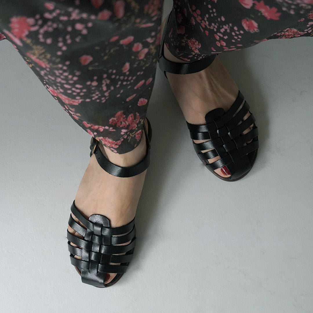 SOIL(ソイル) アンクルストラップ メッシュサンダル