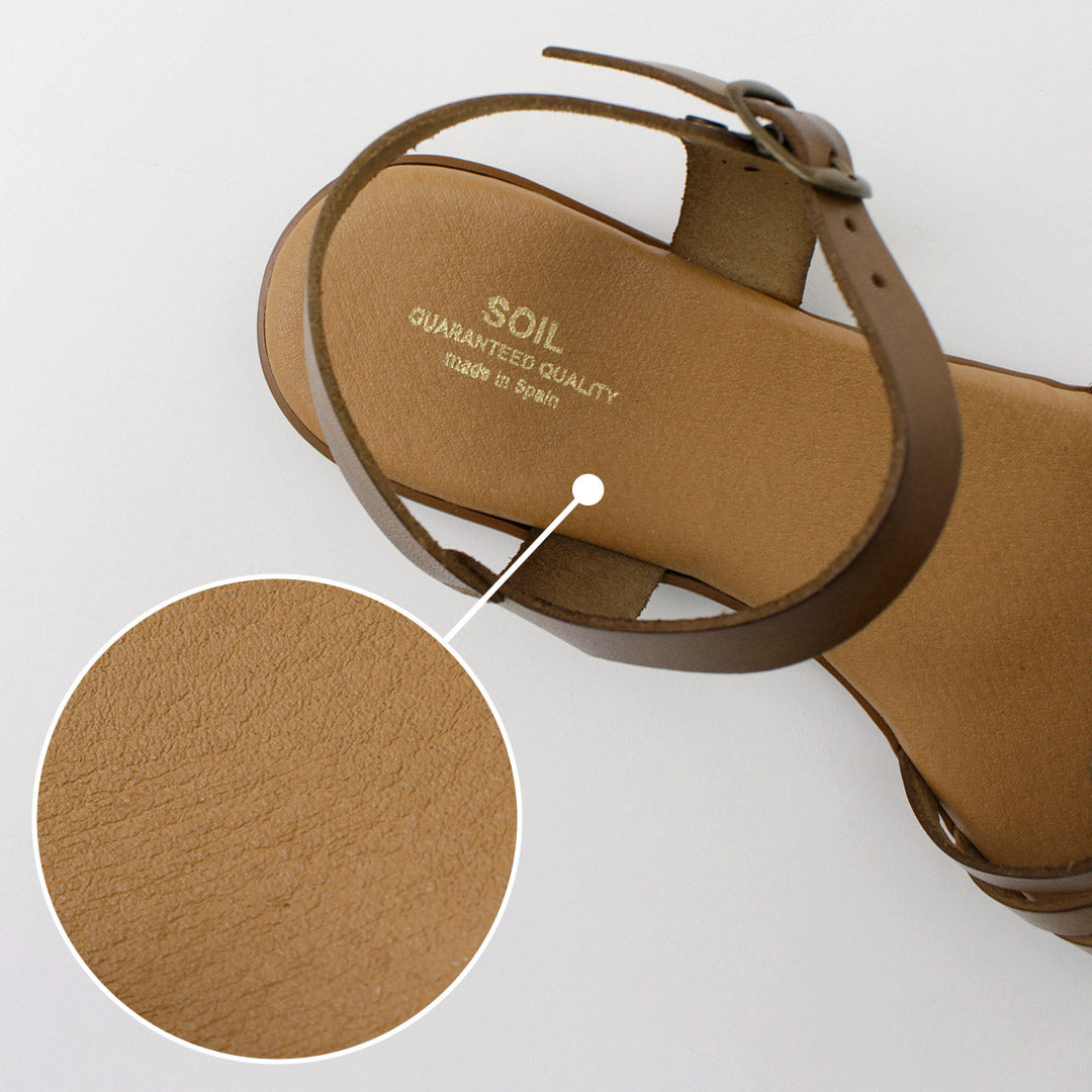 SOIL(ソイル) アンクルストラップ メッシュサンダル