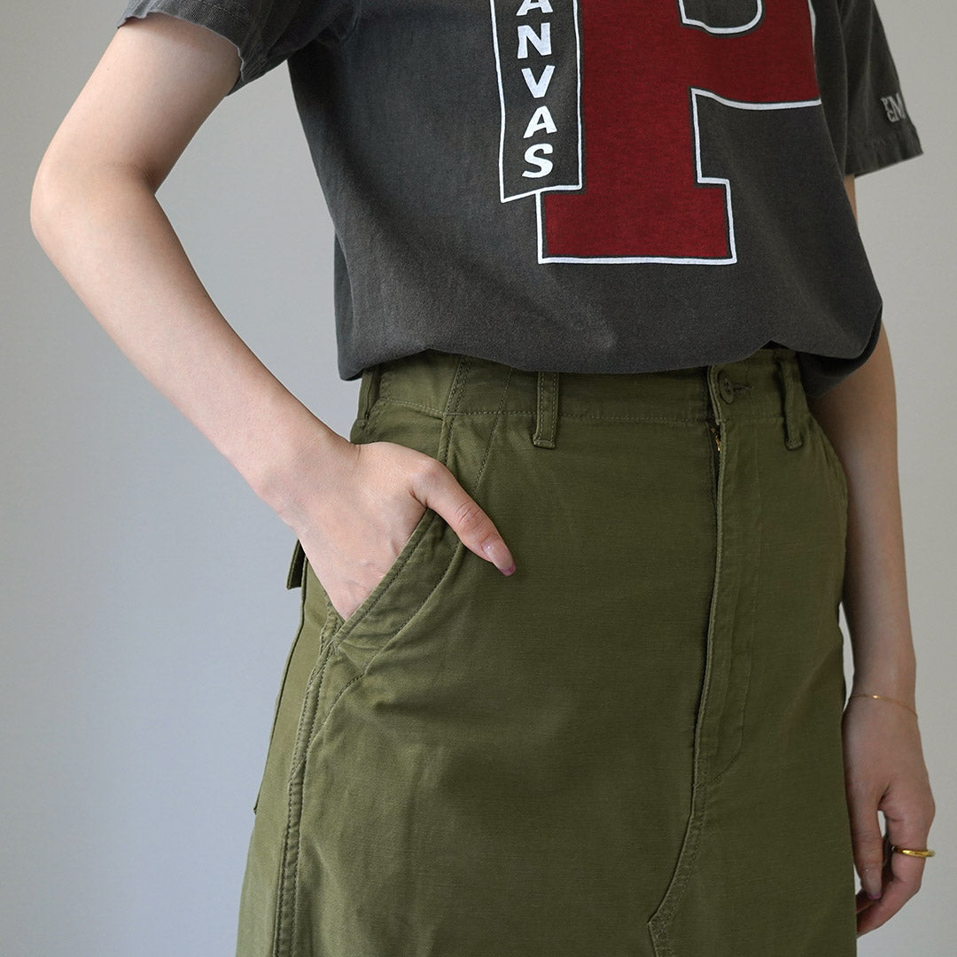 【30%OFF】SHINZONE(シンゾーン) ウォッシュド ベイカースカート 24MMSSK04