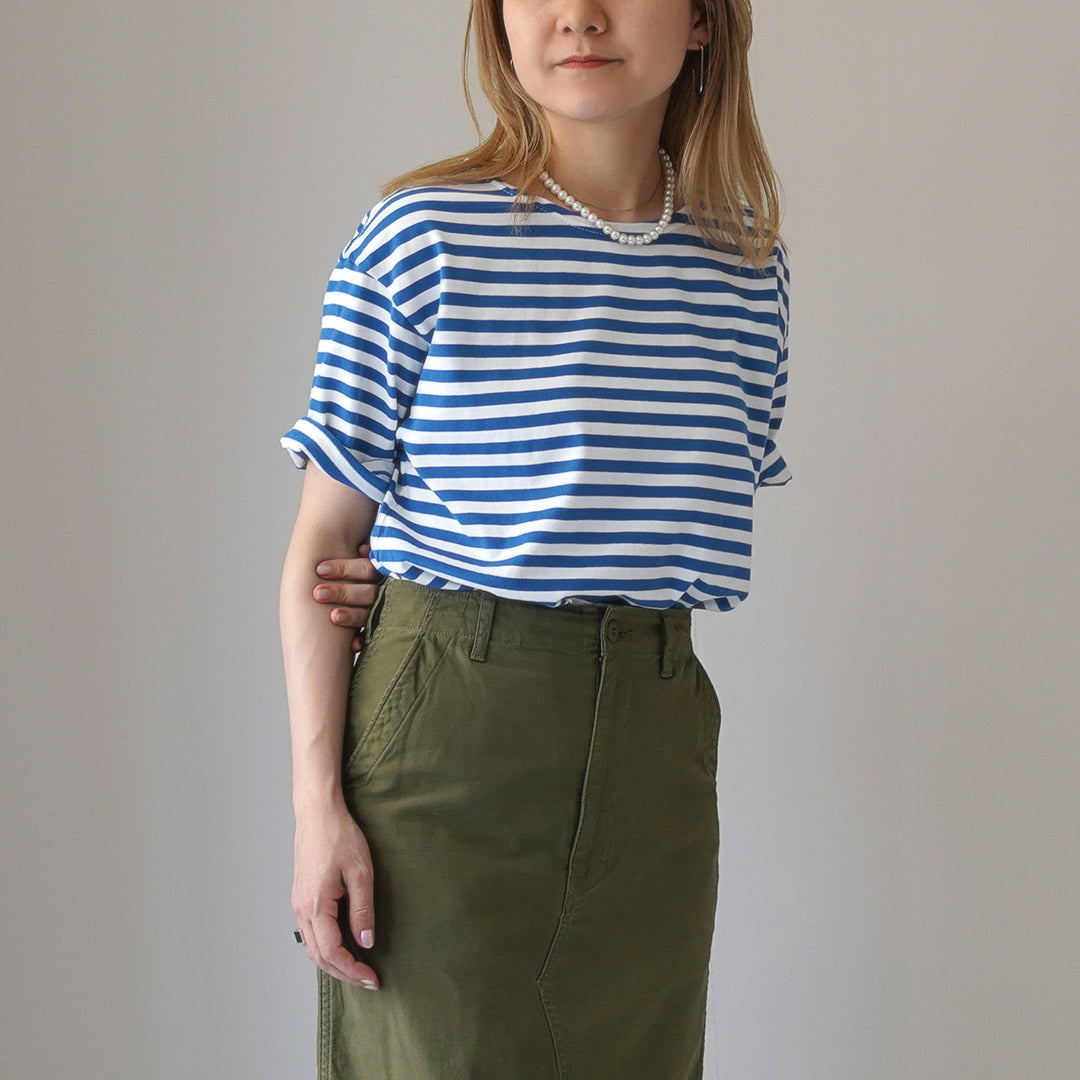 【30%OFF】SHINZONE(シンゾーン) ハーフ マリンボーダー Tシャツ 24MMSCU02