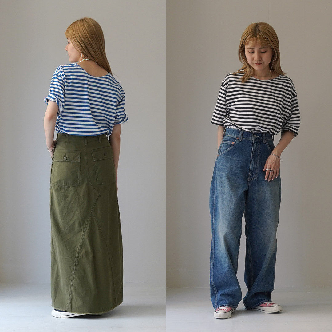 【30%OFF】SHINZONE(シンゾーン) ハーフ マリンボーダー Tシャツ 24MMSCU02