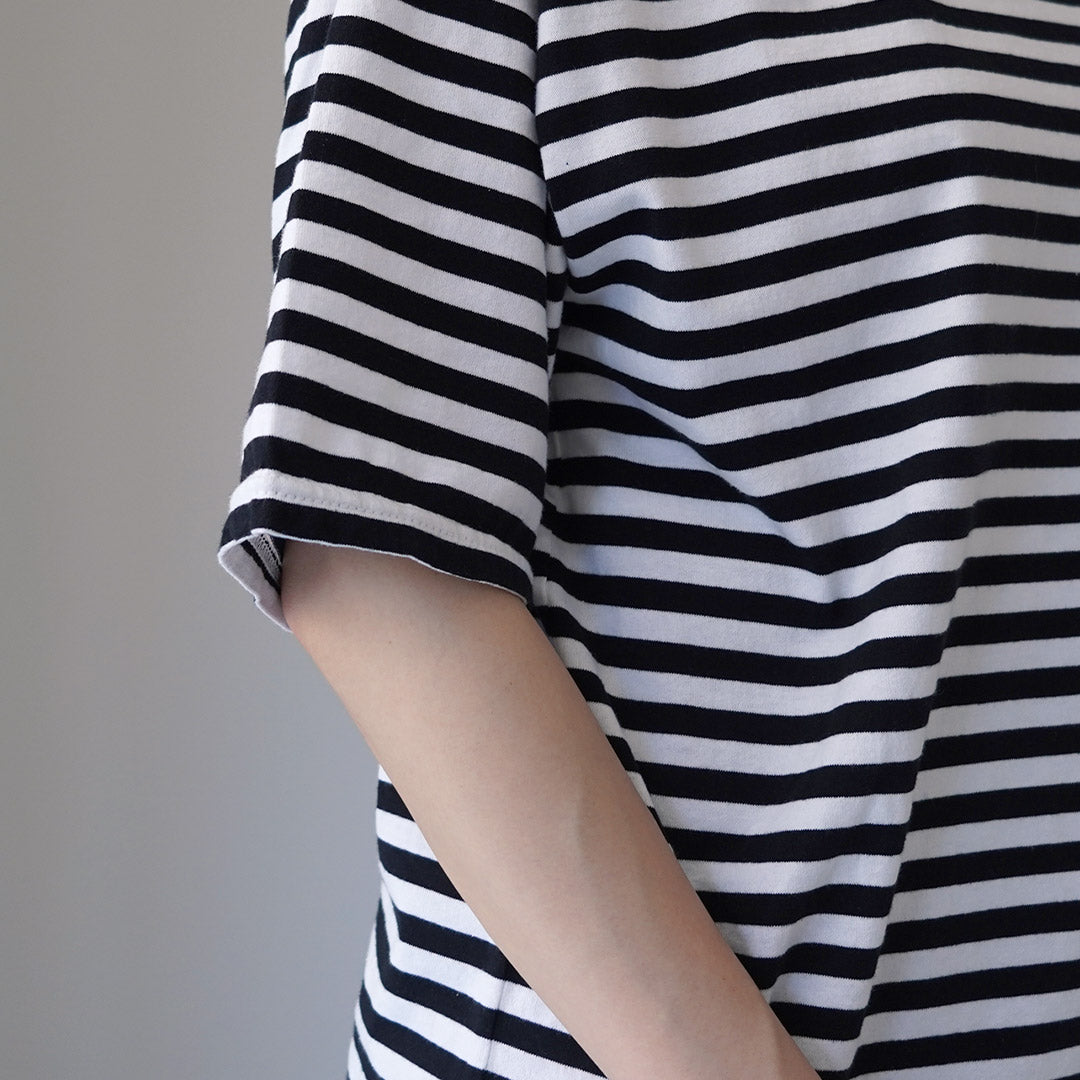 【30%OFF】SHINZONE(シンゾーン) ハーフ マリンボーダー Tシャツ 24MMSCU02