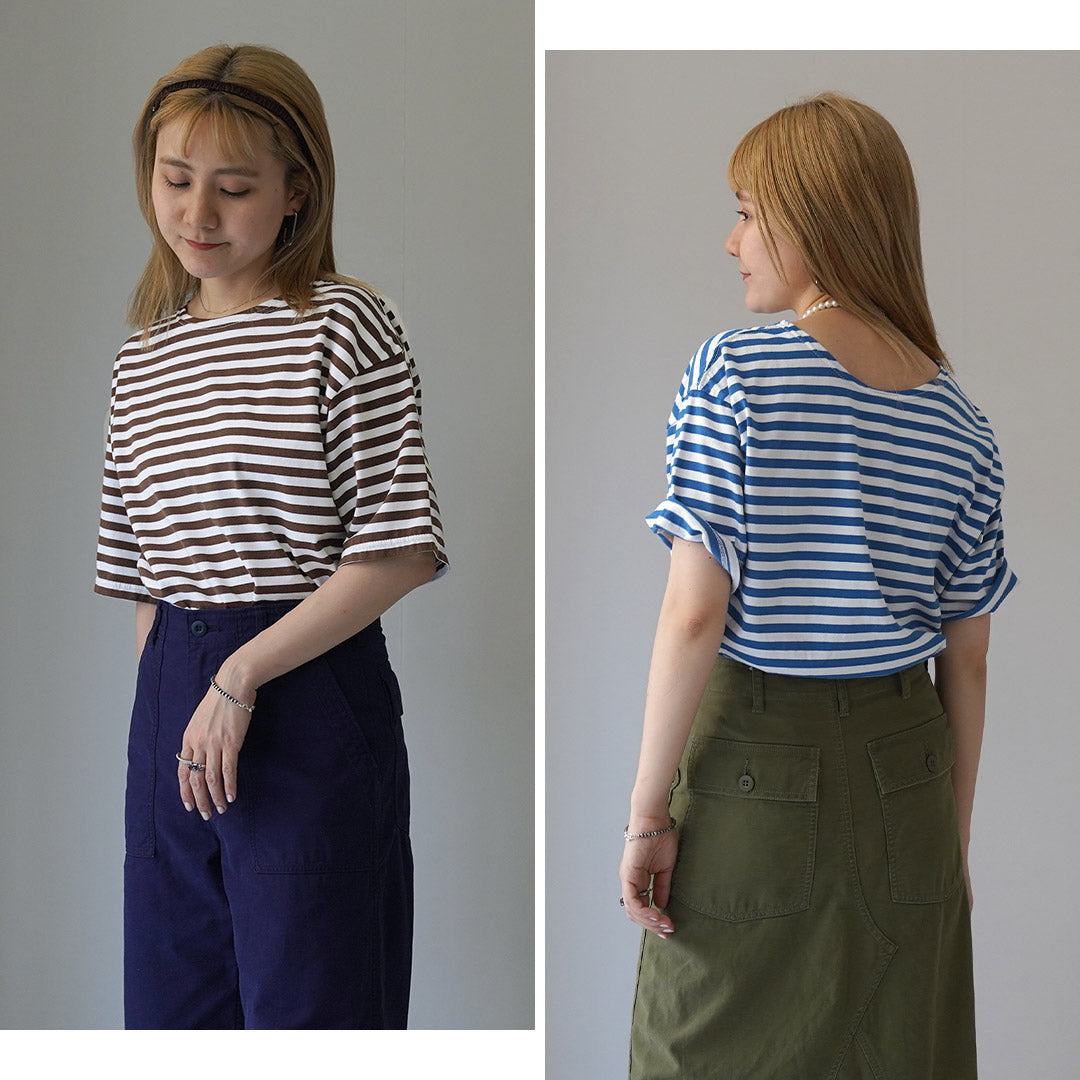 【30%OFF】SHINZONE(シンゾーン) ハーフ マリンボーダー Tシャツ 24MMSCU02