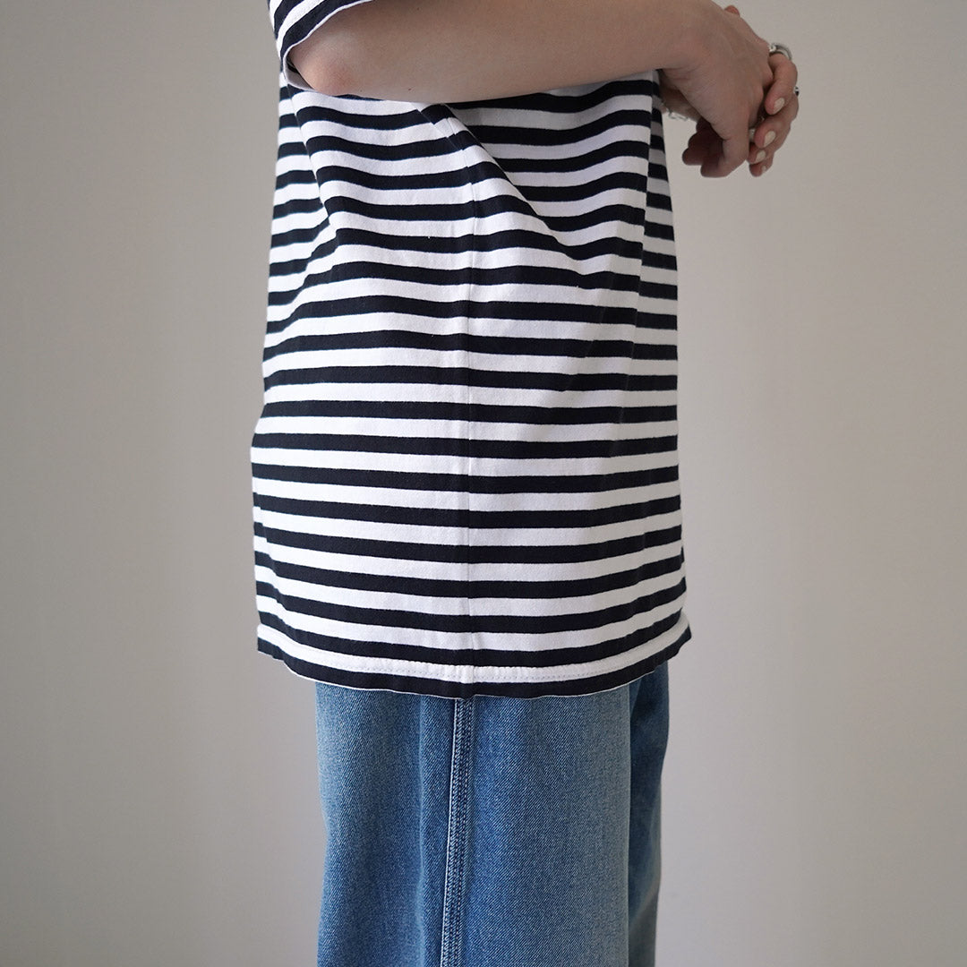 【30%OFF】SHINZONE(シンゾーン) ハーフ マリンボーダー Tシャツ 24MMSCU02