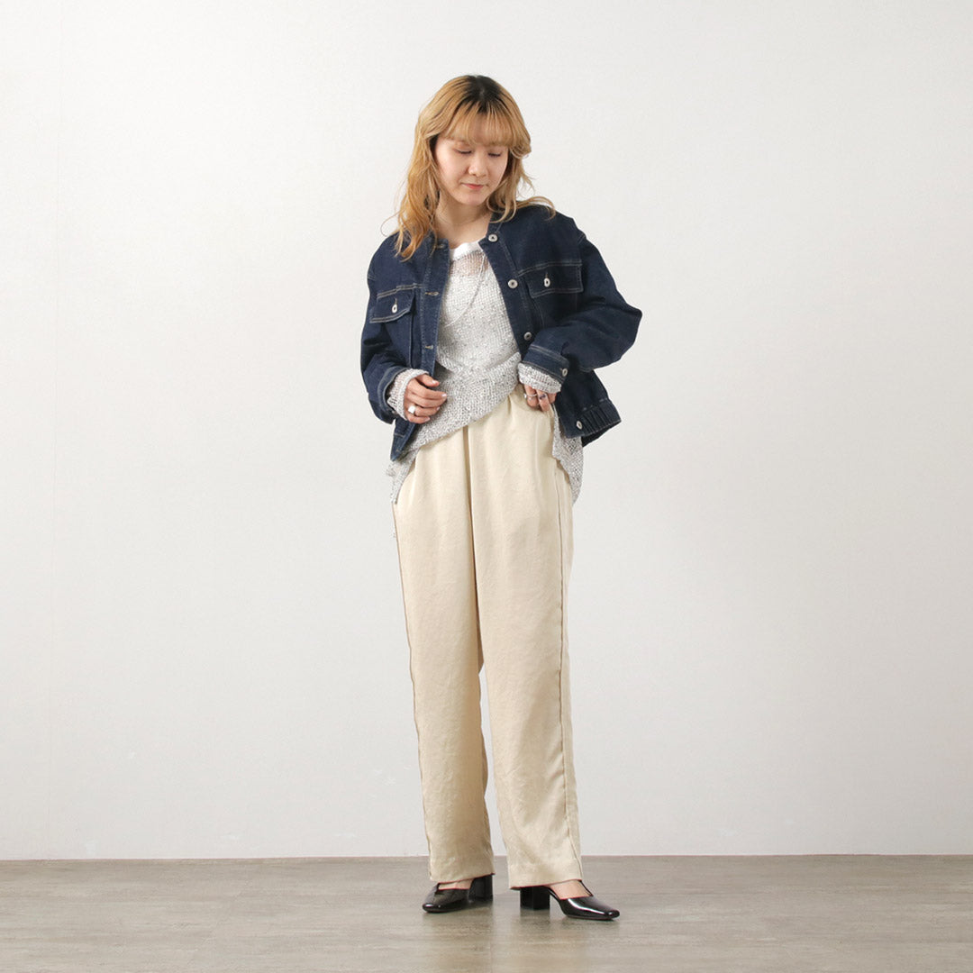 CYAN TOKYO(シアン トーキョー) スタンドカラー ショートデニムジャケット