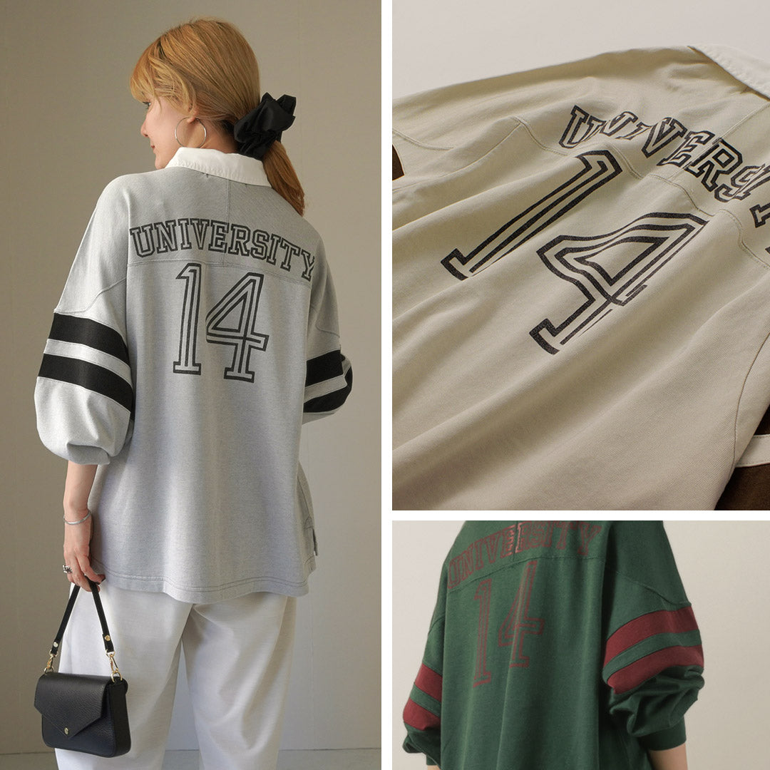 REMI RELIEF(レミレリーフ) SP加工R/C天竺フットボールSHIRT(14)