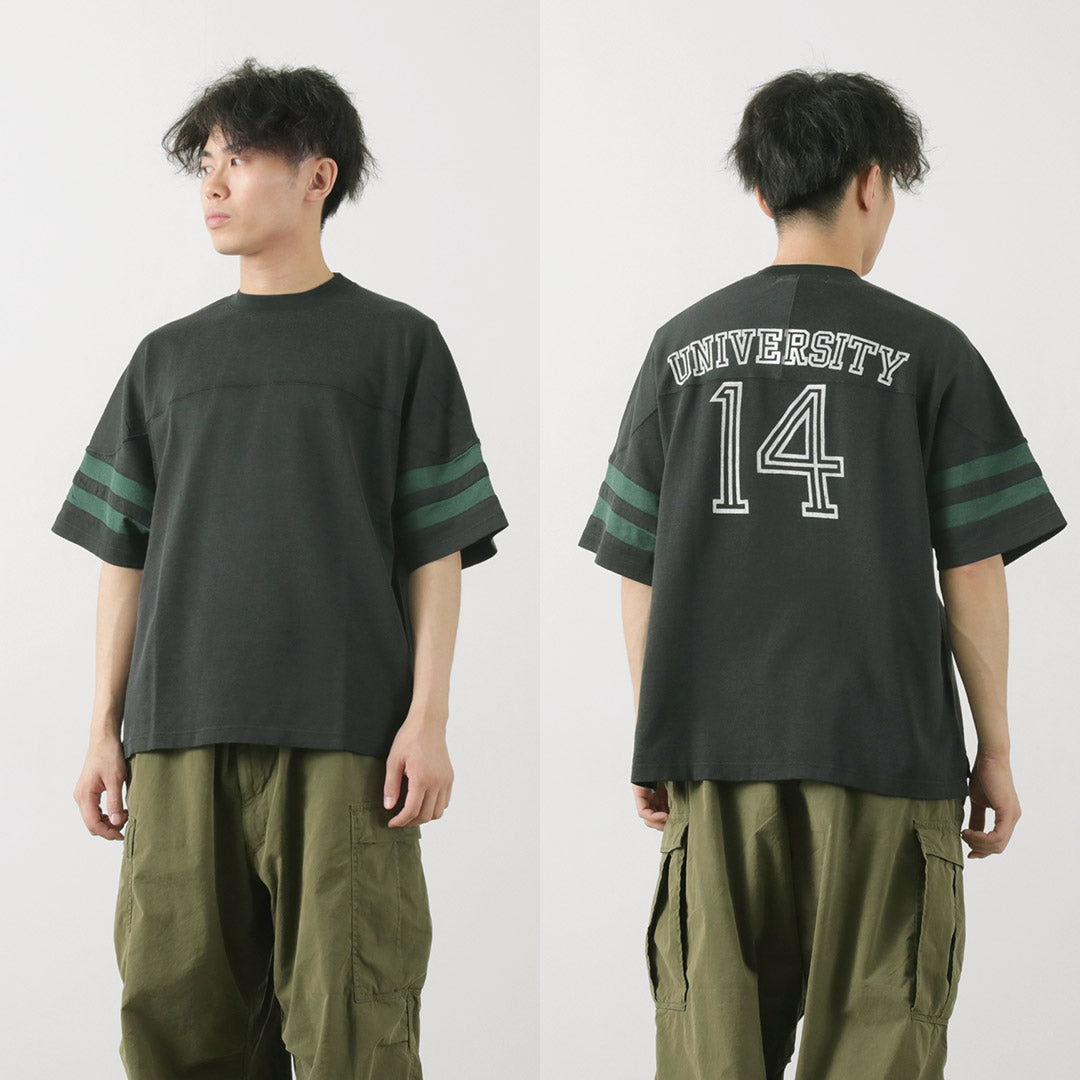 【20%OFF】REMI RELIEF(レミレリーフ) SP加工R/C天竺フットボールT(14)
