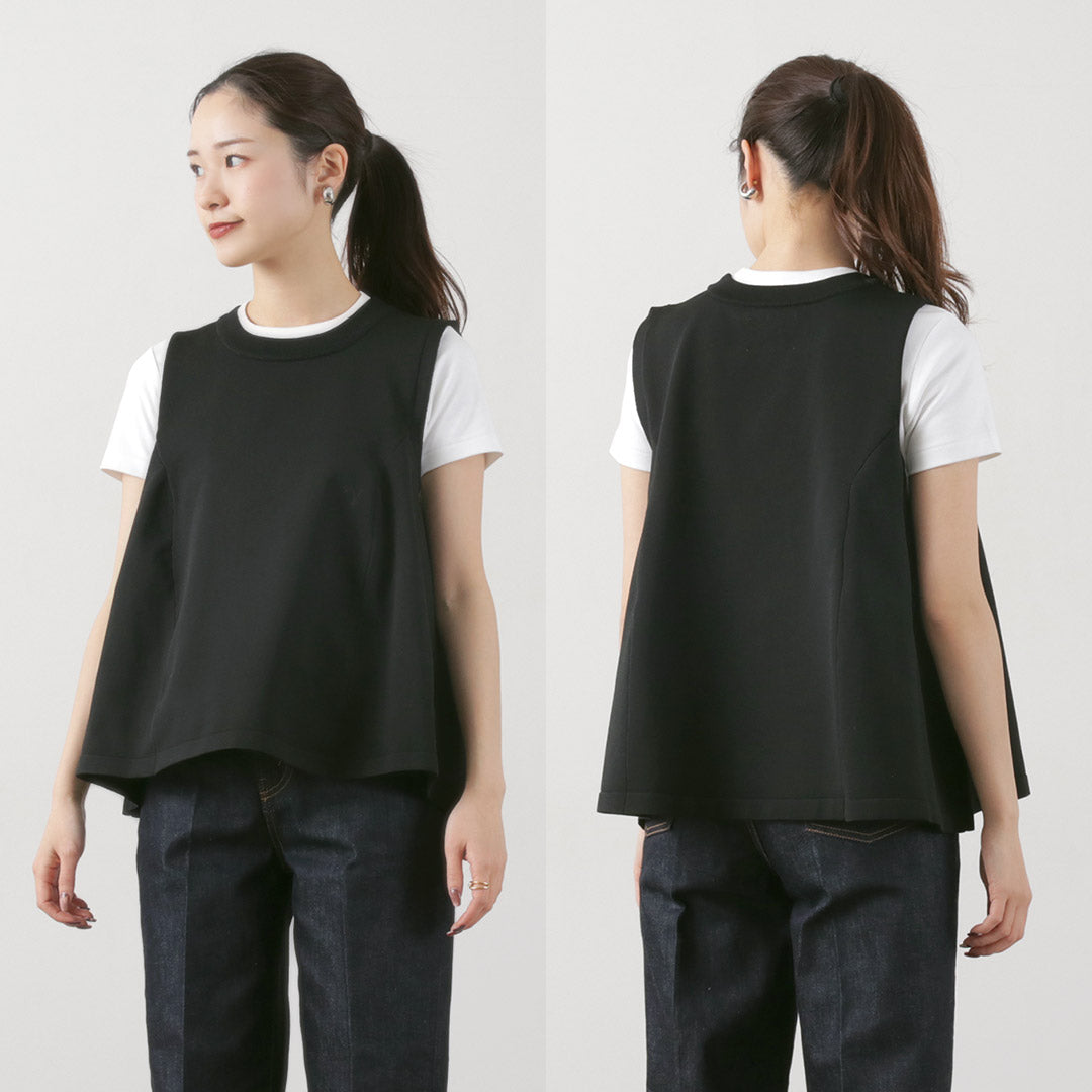 【50%OFF】MIDIUMISOLID(ミディウミソリッド) ノースリーブ フレアベスト