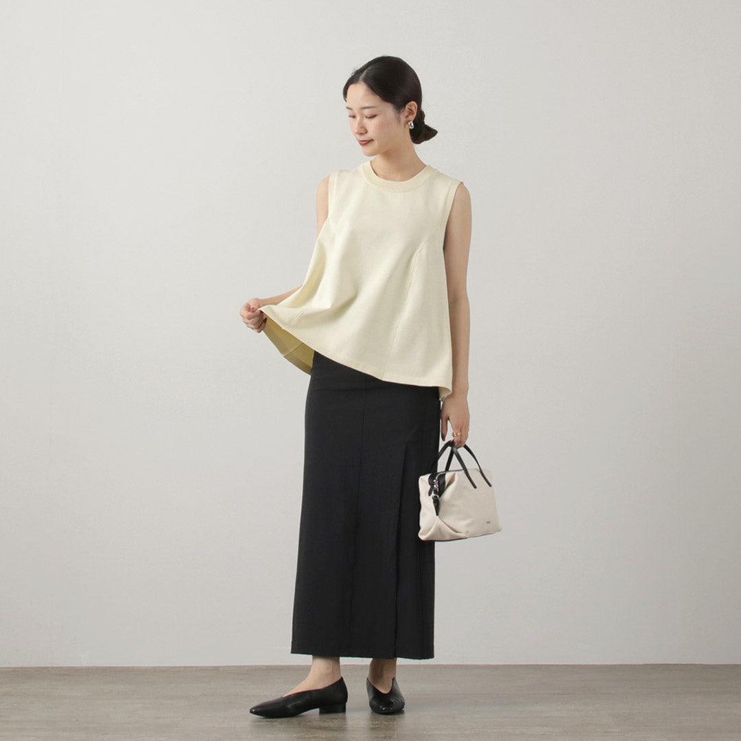 【50%OFF】MIDIUMISOLID(ミディウミソリッド) ノースリーブ フレアベスト