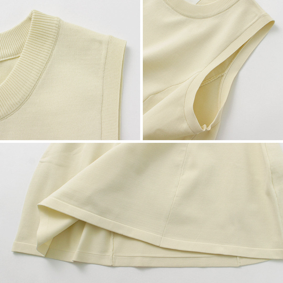 【50%OFF】MIDIUMISOLID(ミディウミソリッド) ノースリーブ フレアベスト