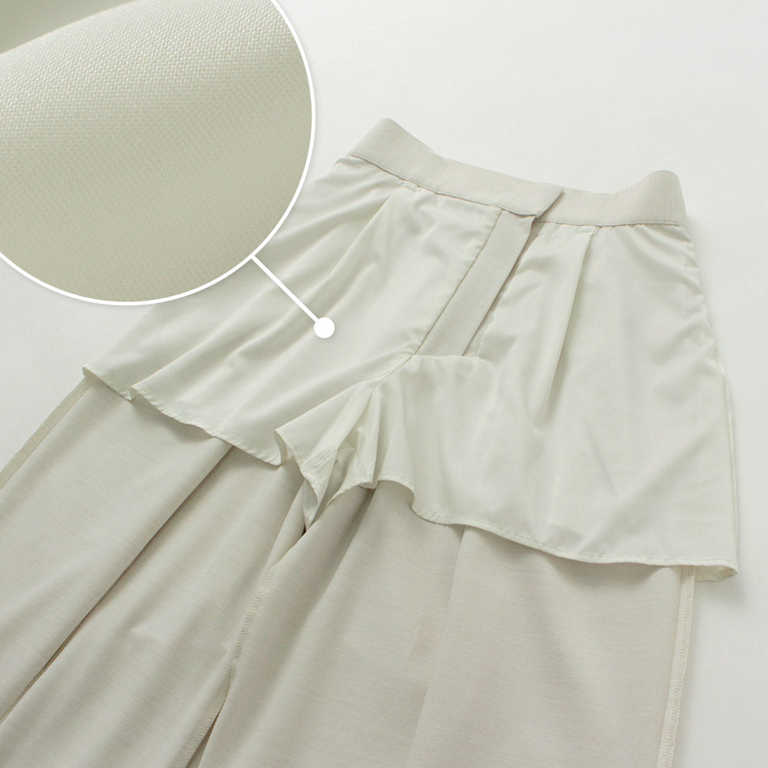 【30%OFF】YENN(イェン) カーブ テーパードパンツ