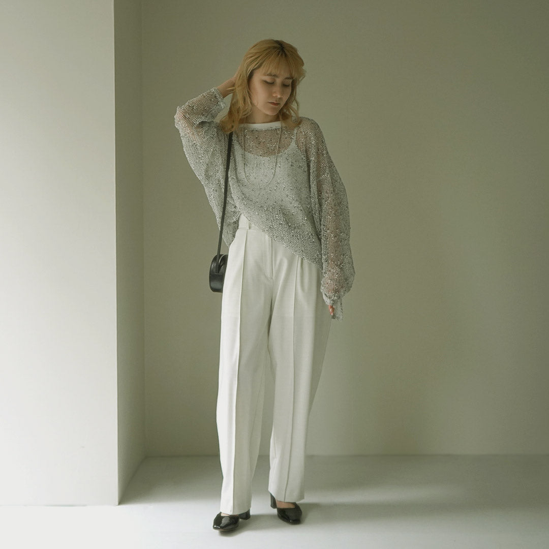 【30%OFF】YENN(イェン) カーブ テーパードパンツ