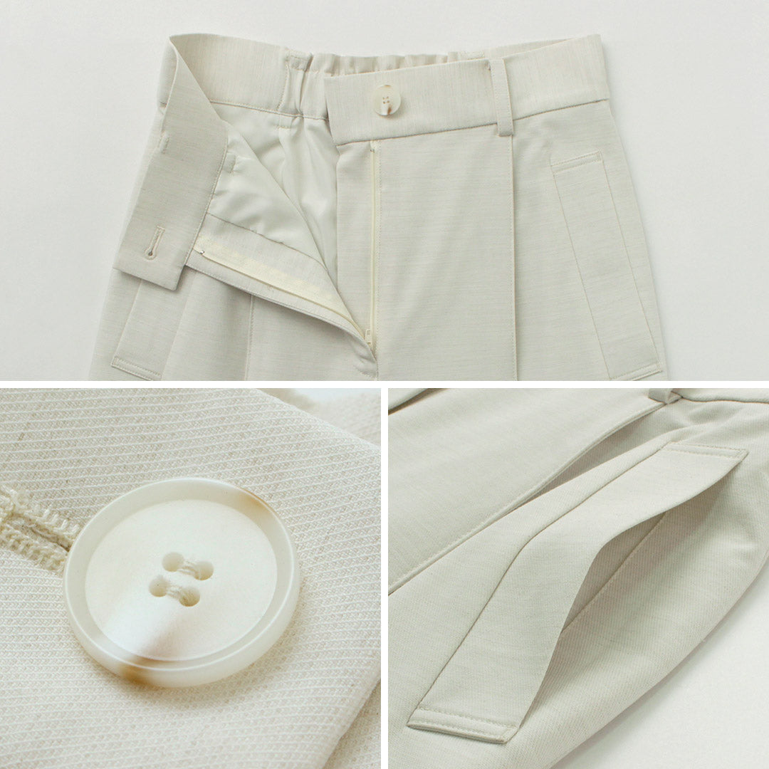 【30%OFF】YENN(イェン) カーブ テーパードパンツ