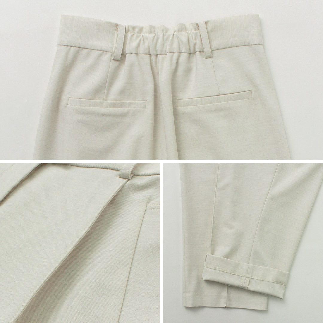 【30%OFF】YENN(イェン) カーブ テーパードパンツ