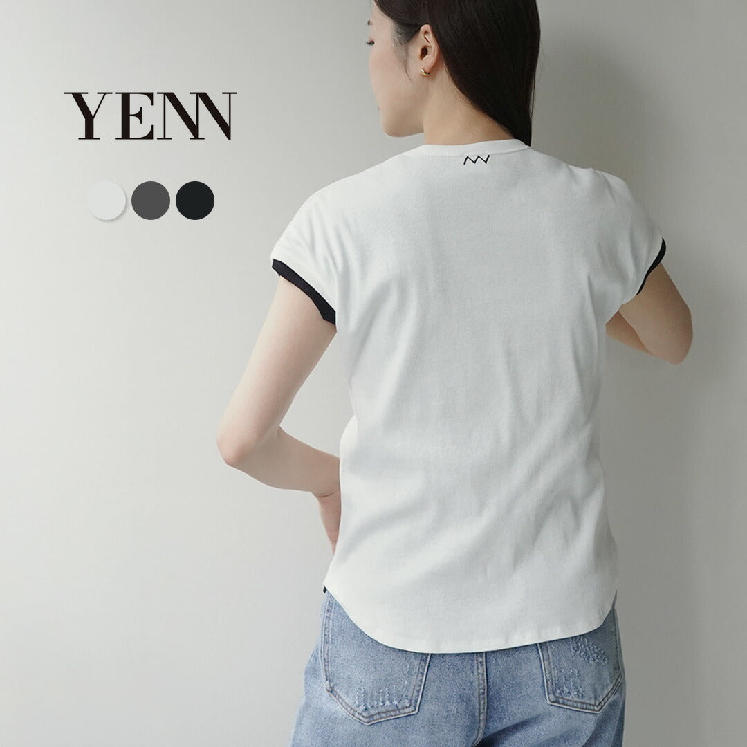 YENN(イェン) ショートスリーブ リブ Tシャツ