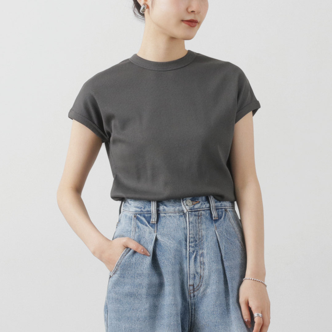 【20%OFF】YENN(イェン) ショートスリーブ リブ Tシャツ 2024年モデル