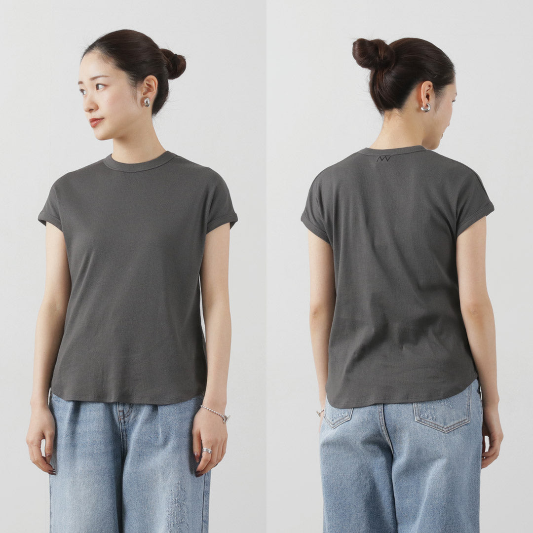 YENN(イェン) ショートスリーブ リブ Tシャツ